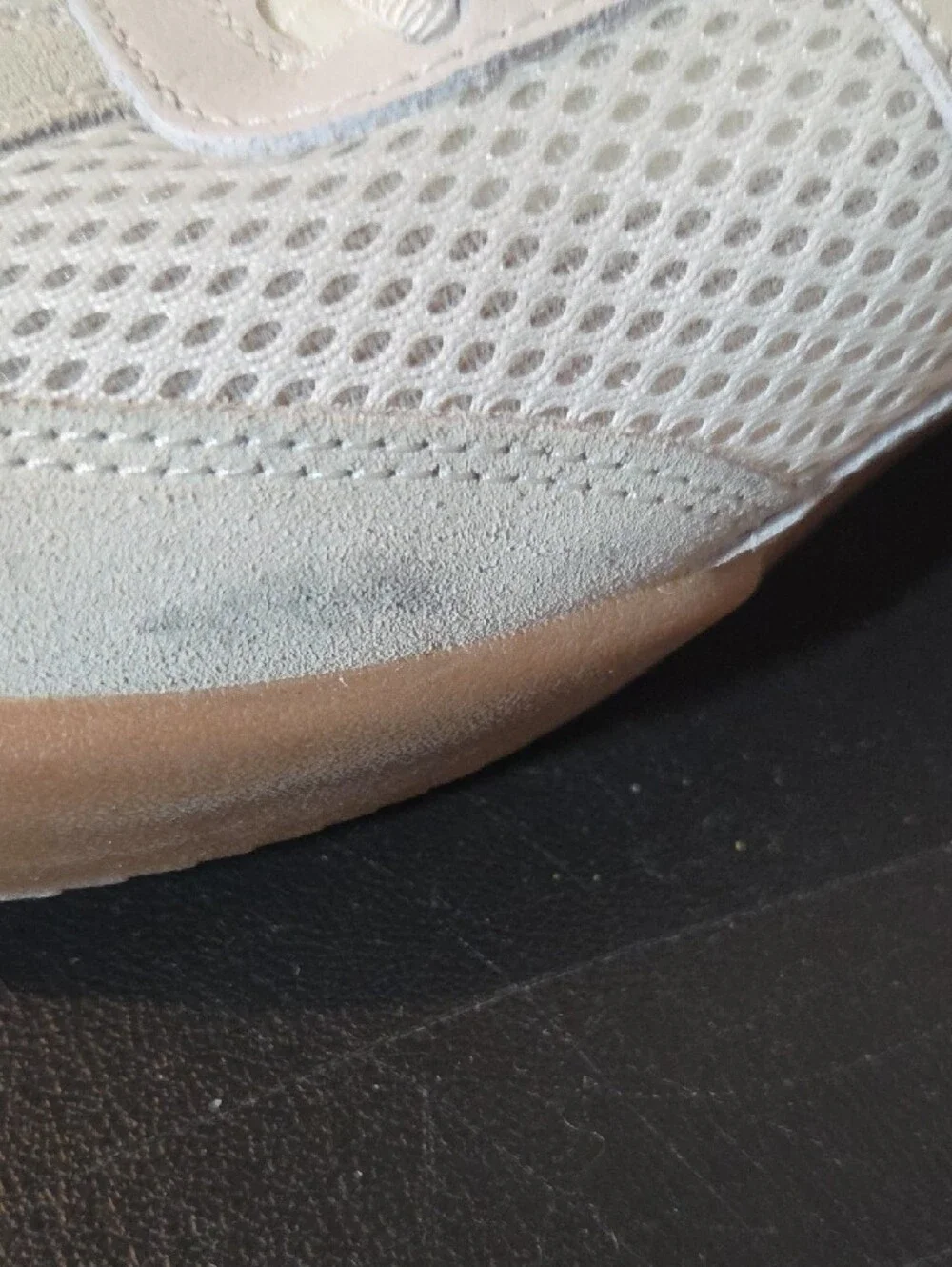 Steve Madden Women's Verdict Off-White Sneakers with Gum Sole